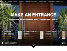 Tablet Screenshot of parkwooddoors.co.nz